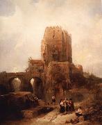 David Roberts, Doorish Tower on the Bridge at Cordoba